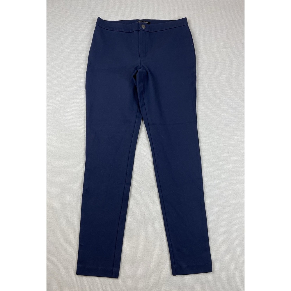 Banana Republic Women's Straight Stretch Pants Size 2 Blue Ankle Career Business